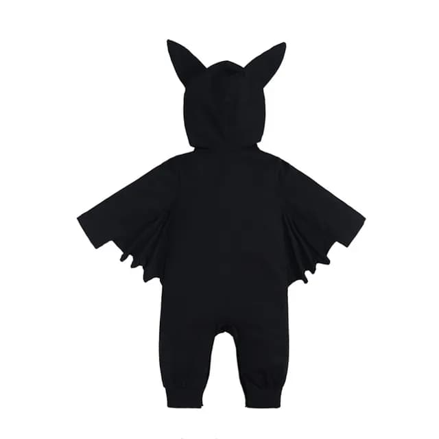 【橘魔法】萬聖插圖蝙蝠翅膀造型連身連帽包屁衣(萬聖節服裝 萬聖節 角色扮演 裝扮 男童 女童 童裝)