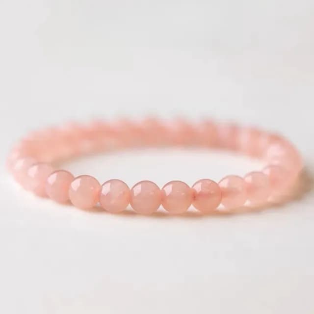【MoonDy】雙11 10mm粉水晶手鍊 佛珠手鍊 粉紅手串 ins手鍊 招桃花 結良緣 圓珠手鍊 水晶手鍊