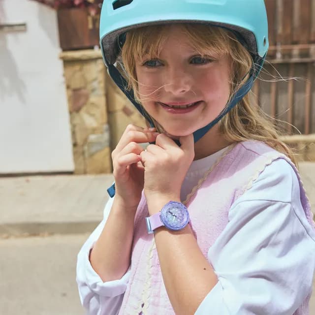 【Flik Flak】FUZE IN PURPLE 兒童手錶 兒童禮物/安全防水/瑞士製造 FCSP131(36.7mm)