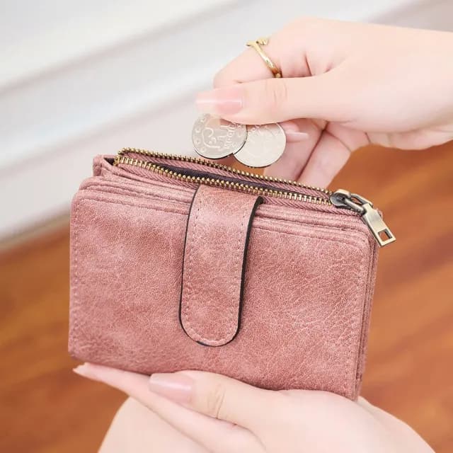 【LEEHER】雙11 拉鍊錢包/短夾/錢包/多功能/零錢包/卡片收納夾/防盜刷皮夾