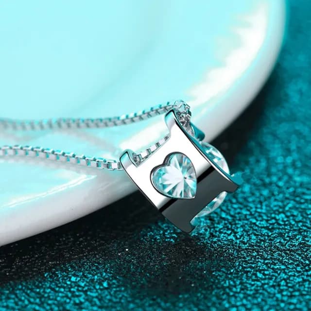 【巴黎精品】現貨+預購 莫桑鑽石項鍊飾品配件925純銀項鍊(2克拉方形鑽盒型鏈扁鏈生日情人節禮物v1ae37)