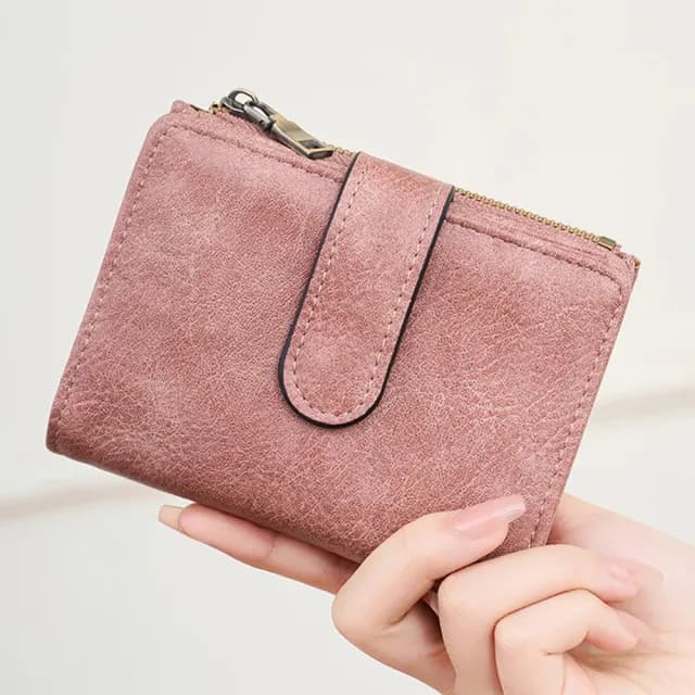 【KT DADA】雙11 皮夾 短夾 錢包 防盜刷 多功能 零錢包 拉鍊錢包 卡片收納夾