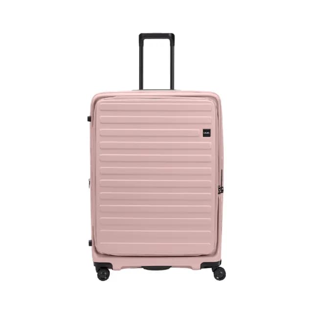 【LOJEL】CUBO 30吋 嫩粉色 前開式擴充拉鍊拉桿箱(行李箱 旅行箱)