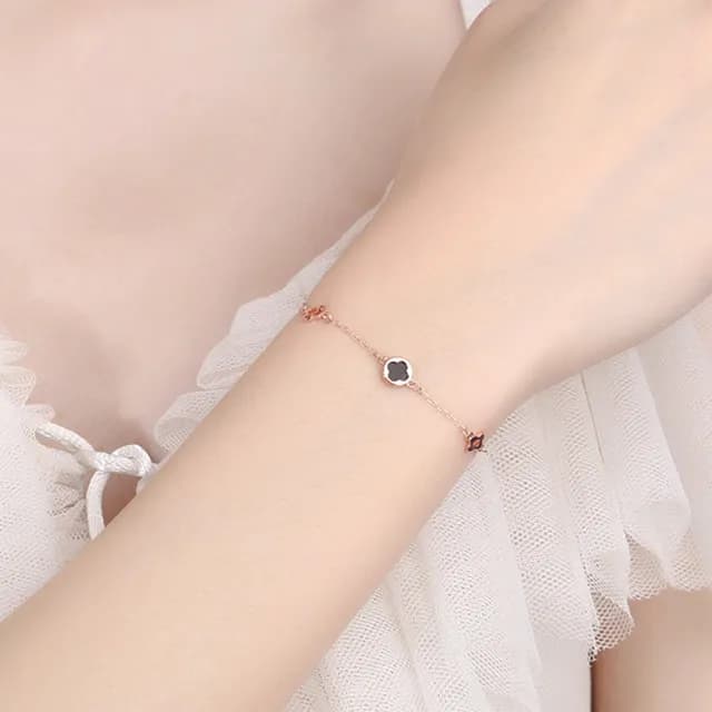 【LEEHER】雙11 幸運草手鍊/閨蜜手鍊/S925/純銀手鍊/生日禮物/女生手鍊/