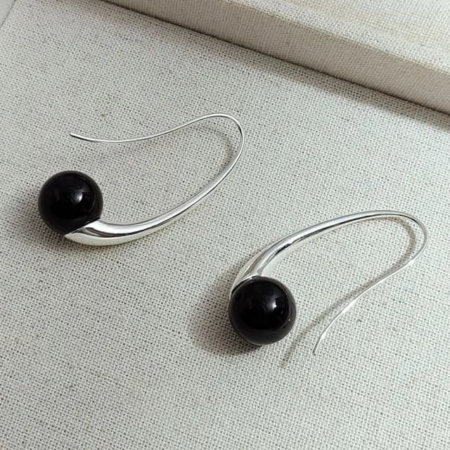 【LEEHER】雙11 瑪瑙耳環/女生耳環/耳飾/耳環/個性耳環/百搭/垂墜耳環/