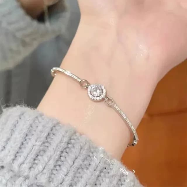 【KT DADA】鋯石手鍊 純銀手鍊 氣質手鍊 手環 S925 手鍊 手鐲 情人節禮物