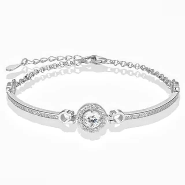 【KT DADA】鋯石手鍊 純銀手鍊 氣質手鍊 手環 S925 手鍊 手鐲 情人節禮物