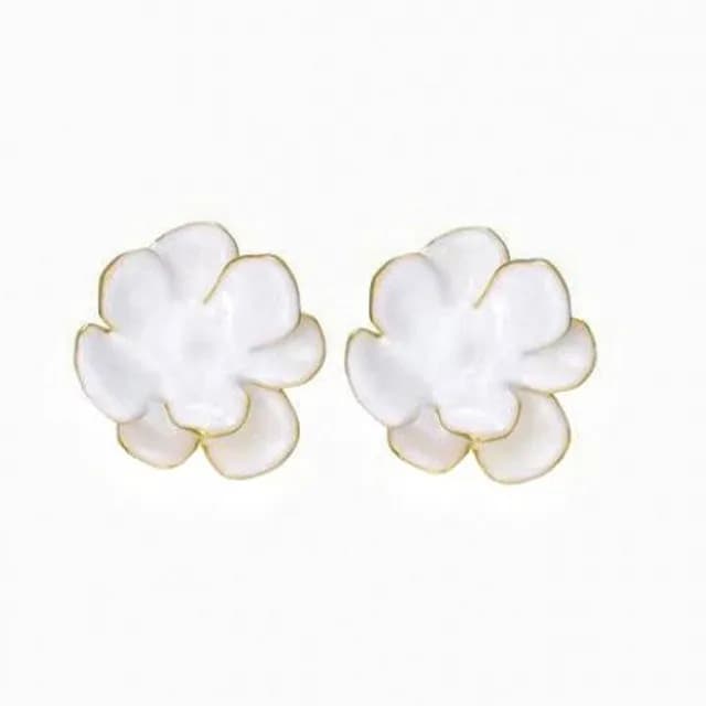 【KT DADA】雙11 山茶花耳環 百搭飾品 耳環 耳釘 花朵耳環 送禮物 耳飾