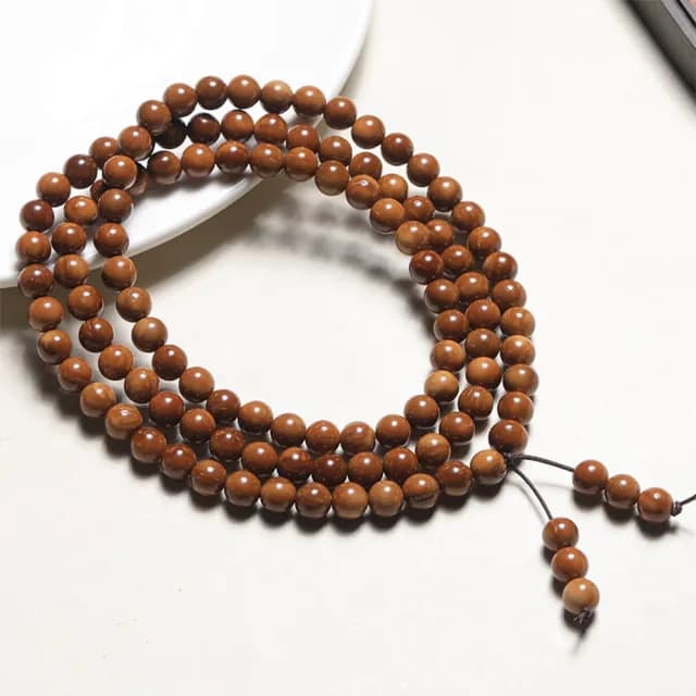 【KT DADA】雙11 圓珠項鍊 念珠飾品 多圈手鍊 天然庫克菩提 108顆佛珠手串