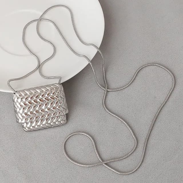 【KT DADA】雙11 項鍊 包包吊墜項鍊 毛衣鏈 長項鍊 百搭 個性項鍊 飾品