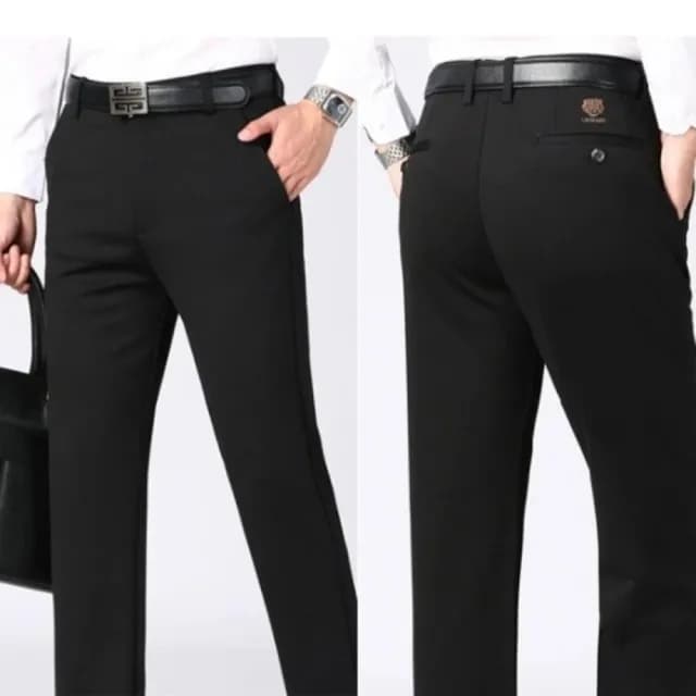 【紐約精品】現貨+預購 男商務彈力西裝褲修身西裝褲直筒機能免燙(男長褲休閒父親節禮物3色a1ff16)