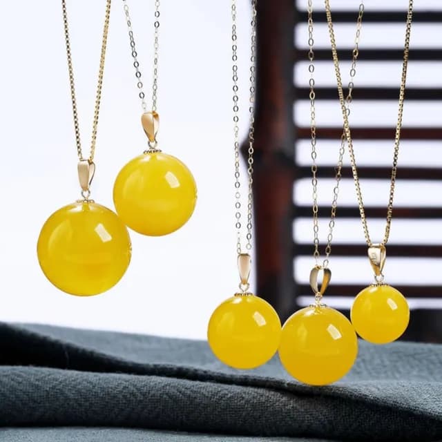 【紐約精品】現貨+預購 天然蜜蠟項鍊女項鍊項鏈鎖骨鏈轉運招財淨化開運情人節禮物配件(琥珀飾品a1lh21)