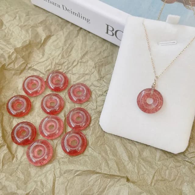 【紐約精品】現貨+預購 天然草莓晶項鍊女項鍊項鏈鎖骨鏈轉運招財淨化開運情人節禮物配件(飾品a1lh20)