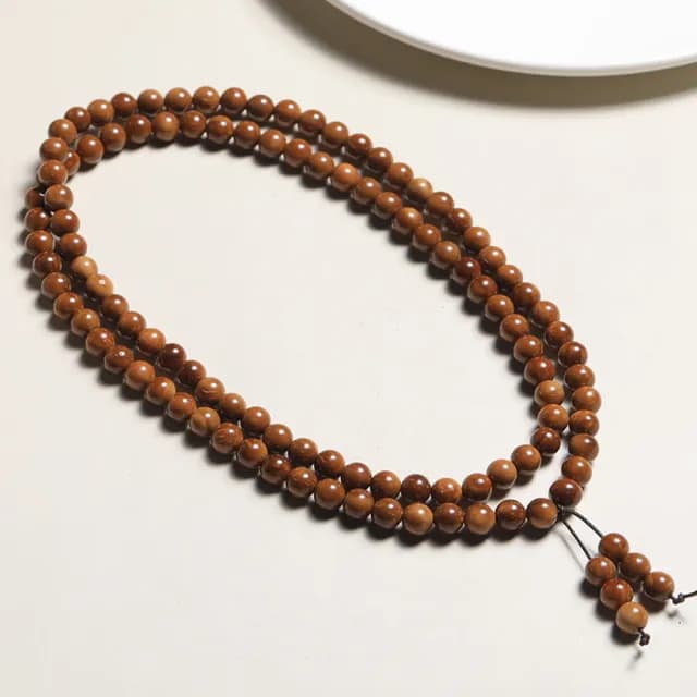 【LEEHER】雙11 天然庫克菩提/108顆佛珠手串/多圈手鍊/念珠飾品/圓珠項鍊