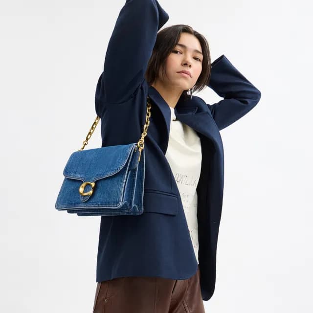 【COACH】蔻馳官方直營 CHAIN TABBY 30 鏈條單肩手袋 單肩包 肩背包-多色任選(CAN17/CAN18)