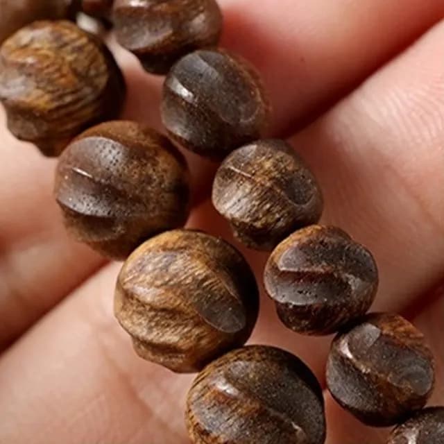 【LEEHER】綠奇楠沉香手串/文玩/素圈手飾/扭轉乾坤單圈手鍊/新中式飾品/配飾