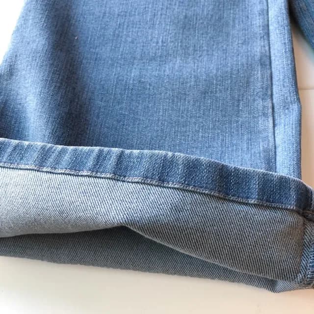 【橘魔法】蝴蝶結鬆緊牛仔褲(七分褲 寬褲 褲子 闊腿褲 兒童 童裝)