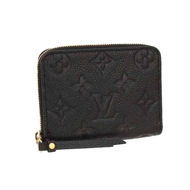 【Louis Vuitton 路易威登】皮革壓花拉鍊卡夾零錢包(M60574)