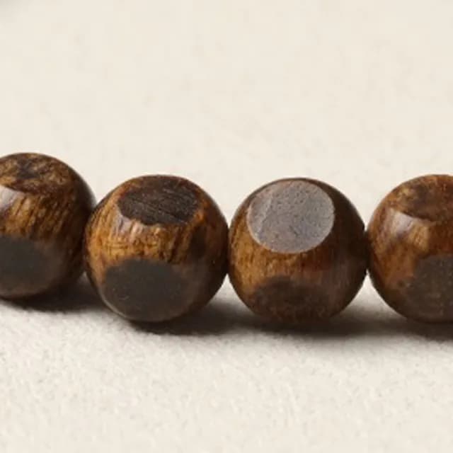 【KT DADA】雙11 佛珠手鍊 新中式手飾 綠奇楠沉香手串 四面珠串珠素圈 文玩 飾品