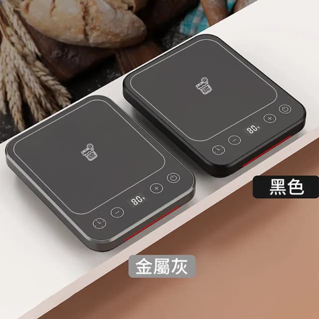 【Teful】智能恆溫暖杯墊 多功能調溫定時加熱杯墊 觸控式保溫杯墊 微晶爐 恆溫杯墊 暖杯器 情人節交換禮物