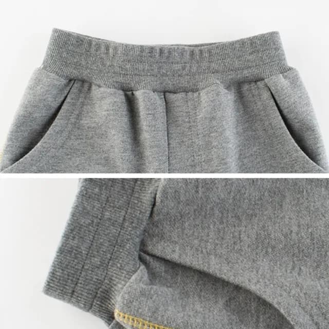 【橘魔法】男童褲腳設計拚色運動褲(長褲 縮口褲 運動褲 棉褲 童裝)