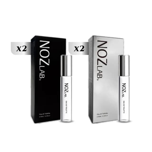 【NOZ LAB】韓系口袋香水 黑盒+銀盒 10ml淡香水  2+2組合(多款任選 - 官方直營店)