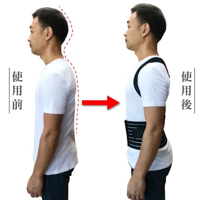 【Qi Mei 齊美】鍺+磁能 挺立開肩護腰帶 2件組(磁力貼 磁力項圈 按摩 父親節禮物)