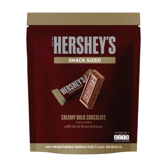 【Hersheys 好時】巧克力片袋裝153g(巧酥可可風味/牛奶巧克力)
