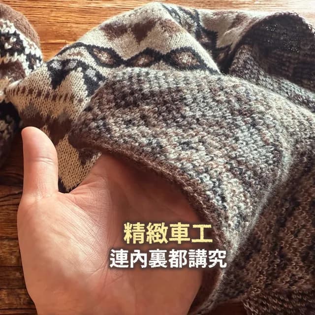 【野思】冬日森系·溫暖相隨帽圍巾套組(針織毛線帽+長圍巾)