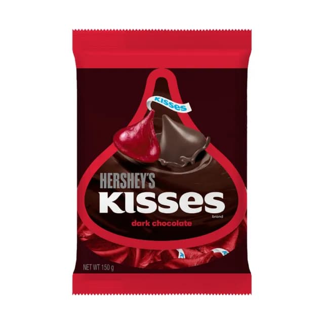【Hersheys 好時】Kisses水滴巧克力袋裝 口味任選 150g/包(牛奶/巧酥可可風味/杏仁夾餡牛奶/黑巧)