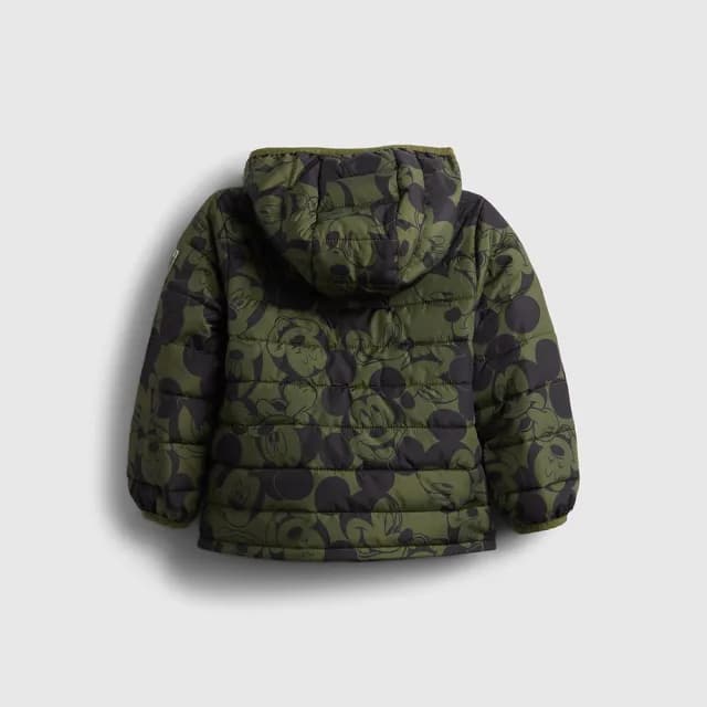【GAP】男幼童裝 Gap x Disney迪士尼聯名 印花連帽外套-綠色(789834)