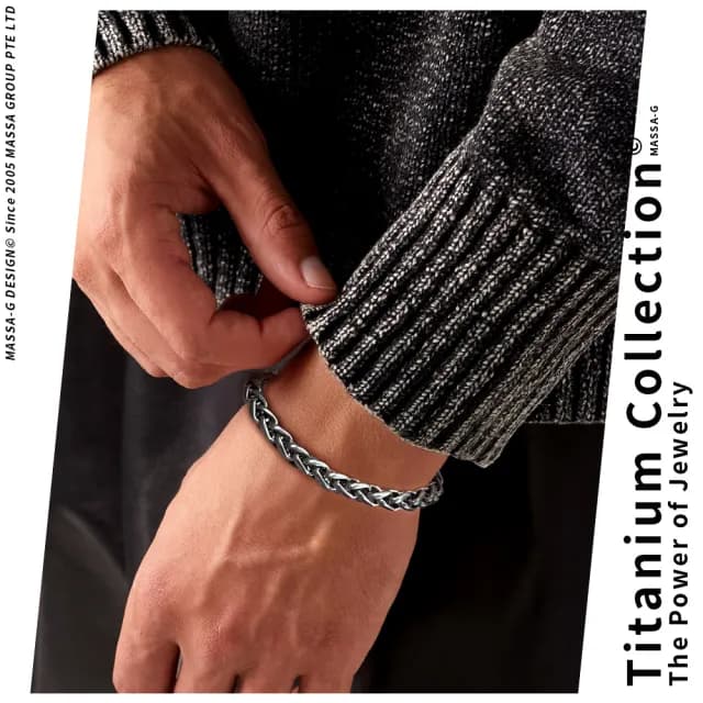 【MASSA-G】Titanium 純鈦項鍊手環任選一款