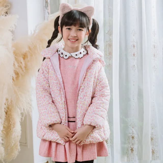 【ANNY’S 安妮公主】童裝  氣質典雅秋冬款混羊毛背心裙(3619粉紅)