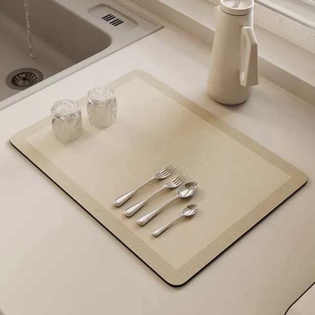 【JOCIYO】2入簡約系 吸水瀝水防燙 餐具桌墊(40x30cm)