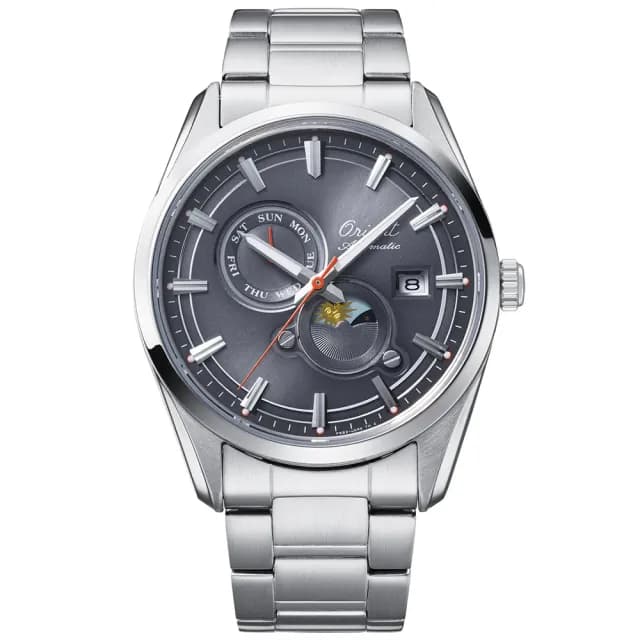 【ORIENT 東方錶】75週年限量 Sun & Moon 日月相 機械腕錶 禮物 送禮 推薦(RA-AK0311N)