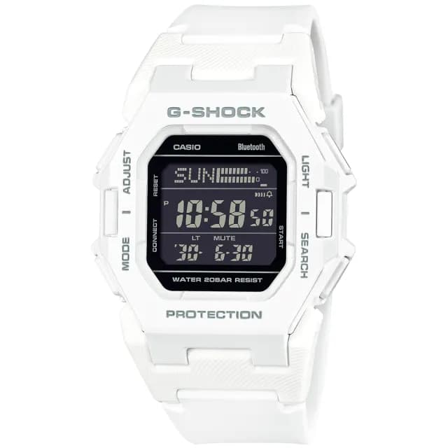 【CASIO 卡西歐】G-SHOCK 未來時尚藍芽計步功能電子錶 禮物(GD-B500-7)