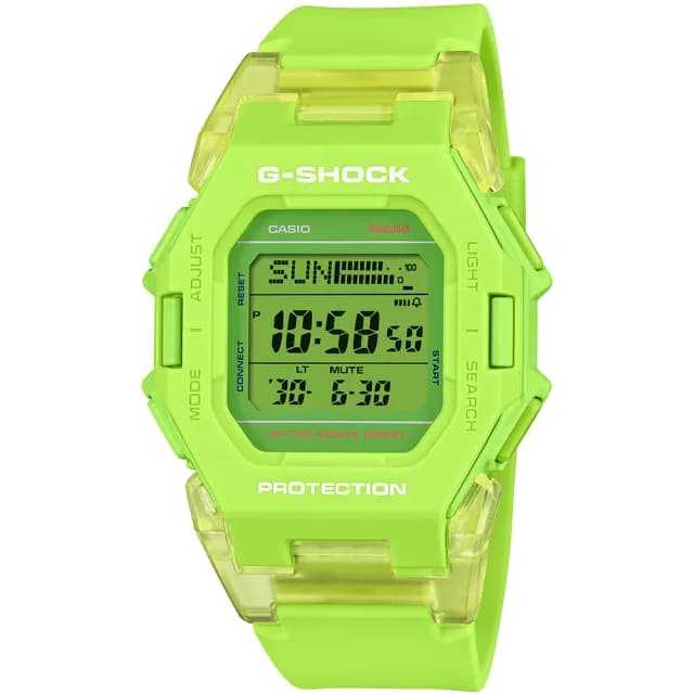 【CASIO 卡西歐】G-SHOCK 未來時尚藍芽計步功能電子錶 禮物(GD-B500S-3)