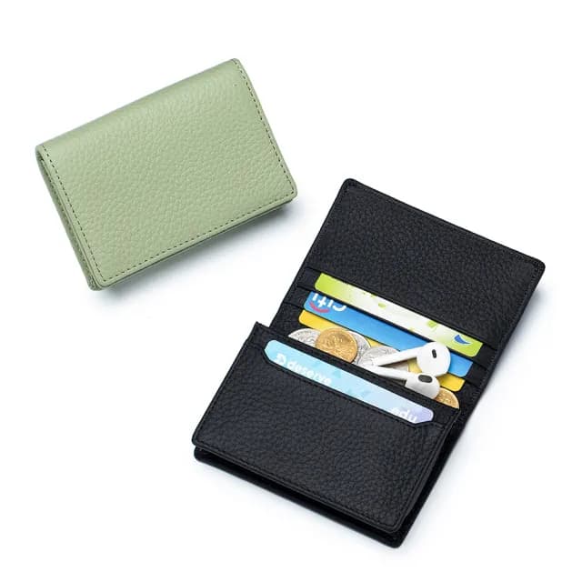 【EGO+】 純色牛皮多功能 卡片夾 名片夾 收納錢包