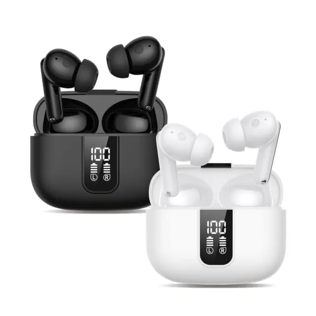 【GIGASTONE 立達】True Wireless 真無線降噪耳機 TAL1 2入組(LED電量顯示/遊戲低延遲/earpods藍芽5.4耳機)