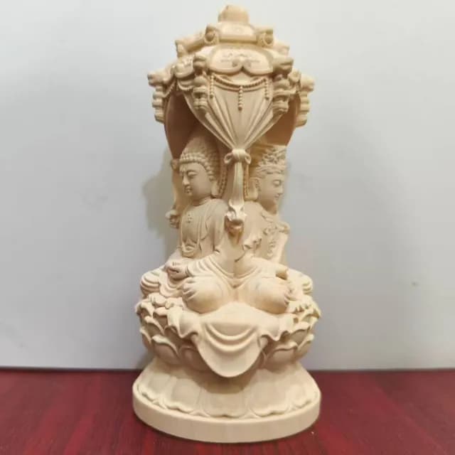 【LEEHER】觀音寶塔擺設/佛教擺設/家居擺設/送禮推薦/黃楊木材質/佛像雕刻/觀音寶塔像