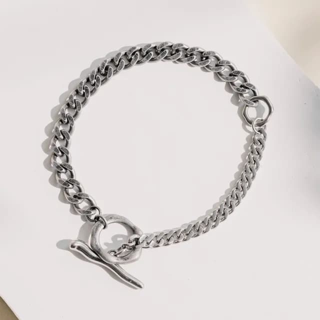 【vacanza】Plain-me聯名｜剛柔並濟．雙色拼接．醫療鋼手鍊