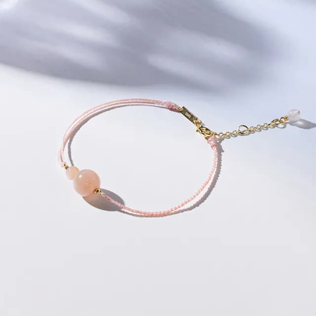 【vacanza】祈願｜橙月光．水晶純銀手鍊｜自信．積極