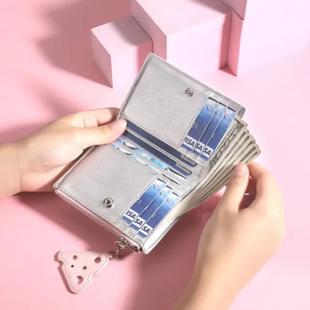 【美味個性】雙11 編織起司零錢包(餅乾 短夾 多卡位 小巧 精緻 證件包)