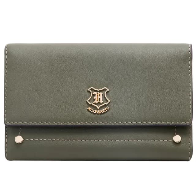 【THEODORA’S 希奧朵拉】雙11 哈利波特學院RFID防盜信封三折式中長夾(錢包 中夾 皮夾 包 皮夾)