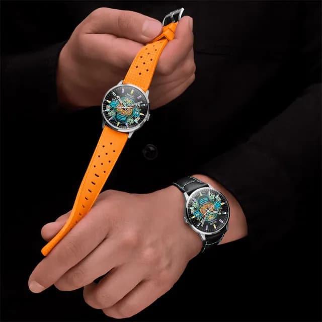 【MIDO 美度】M021.407.11.411.04 COMMANDER 香榭系列 亡靈節漸層機械錶 套錶-40mm(M0214071141104)