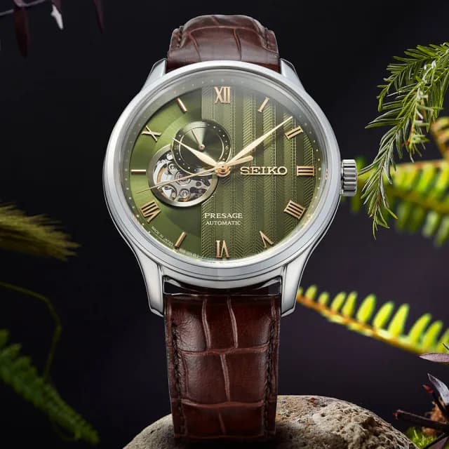 【SEIKO 精工】PRESAGE系列 台灣限定 落羽松 開芯機械腕錶 雙11 特惠 推薦(SRPL97J1/4R39-00W0J)