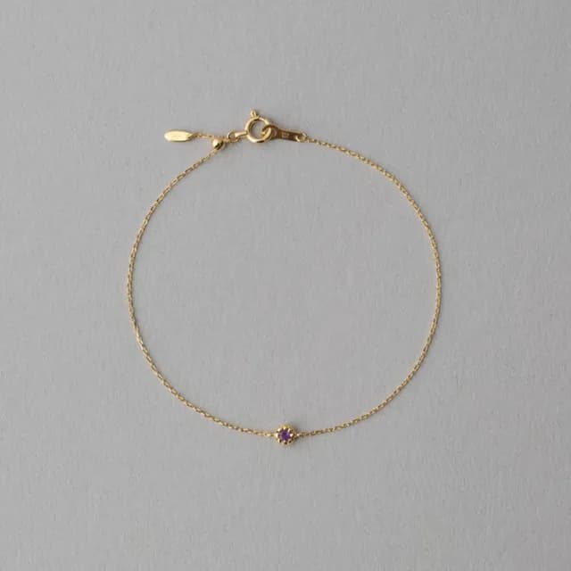 【ete】K18YG Fleur芙蓉手鍊(1、2、3、6、8、10、11、12月)