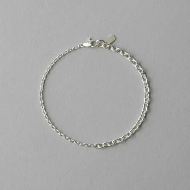 【ete】細緻簡約共享不對稱拼接手鍊(銀色)