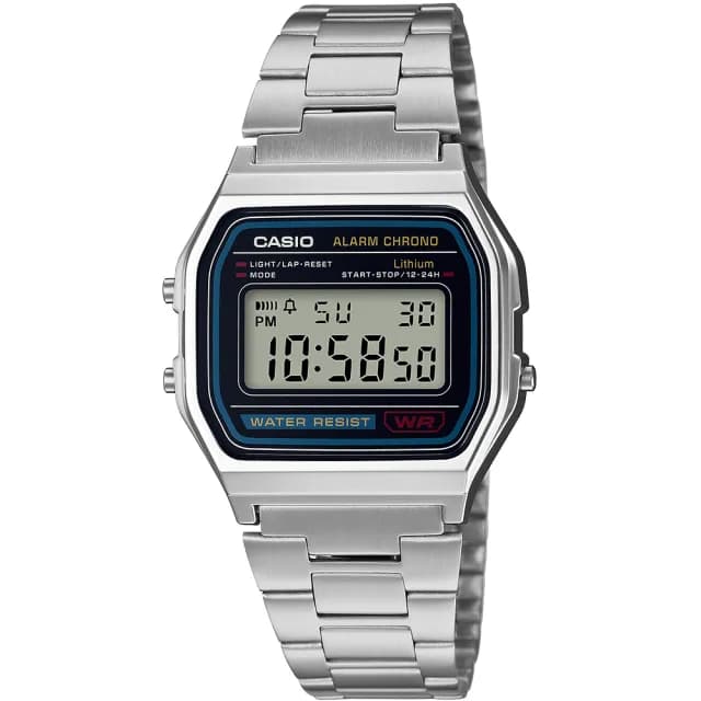 【CASIO 卡西歐】復古風潮經典方形電子錶(A158WA-1)