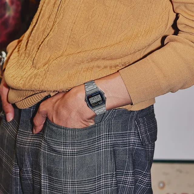 【CASIO 卡西歐】復古風潮經典方形電子錶(A158WA-1)